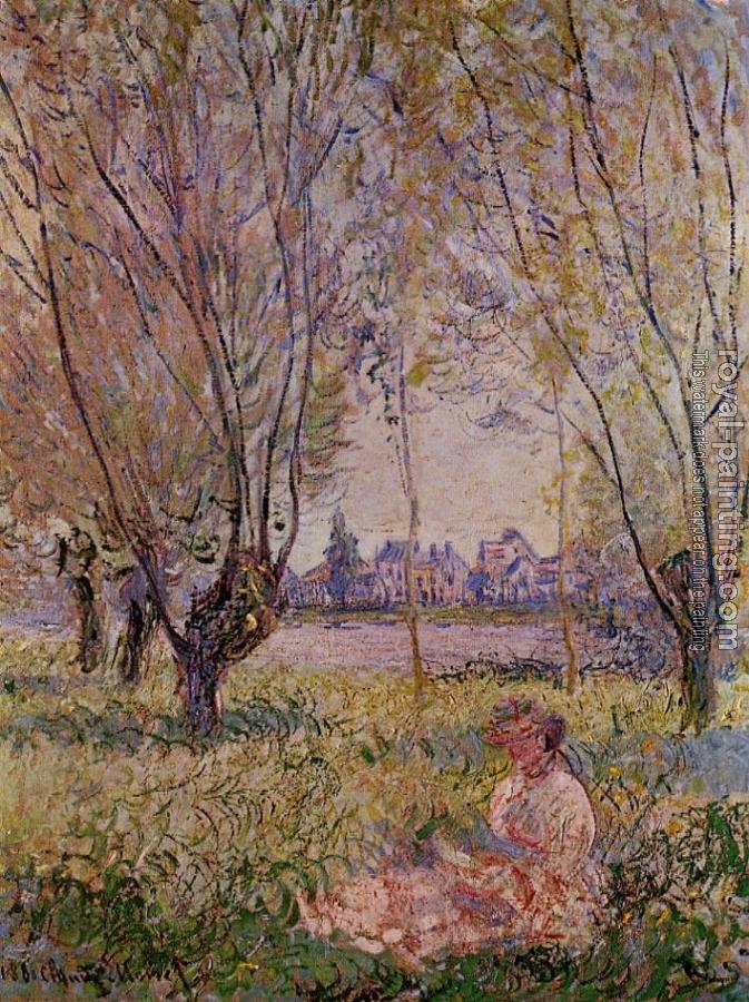 Claude Oscar Monet : Woman Sitting under the Willows